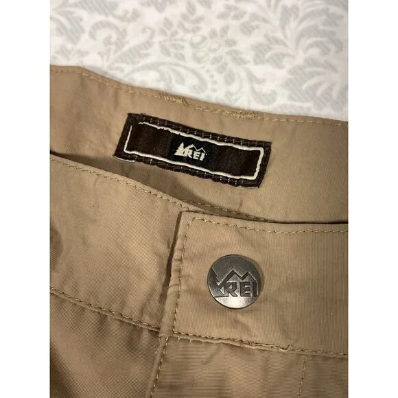 REI Co-Op Pants Sahara Convertible Hiking Pants Womens 6P Brown Upf50 Shorts - Picture 6 of 14